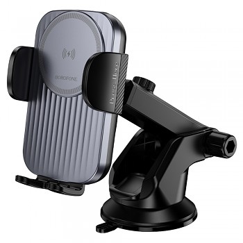 Borofone bezdrátový držák do auta Leading BH222 15W černá šedá