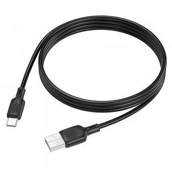 Borofone datový kabel Lenny Series BX113 USB to Type-C silikonový 3A 1m černý