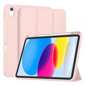Techsuit Flex Trifold s držákem na tužku iPad 10 11 růžový