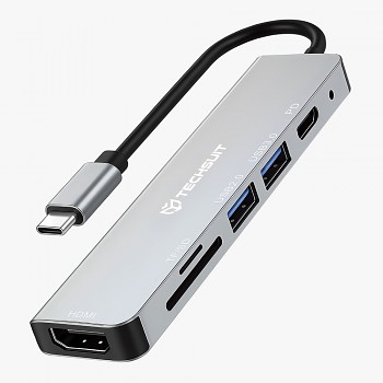 Techsuit dokovací stanice TurboChargeX 6 v 1 šedá