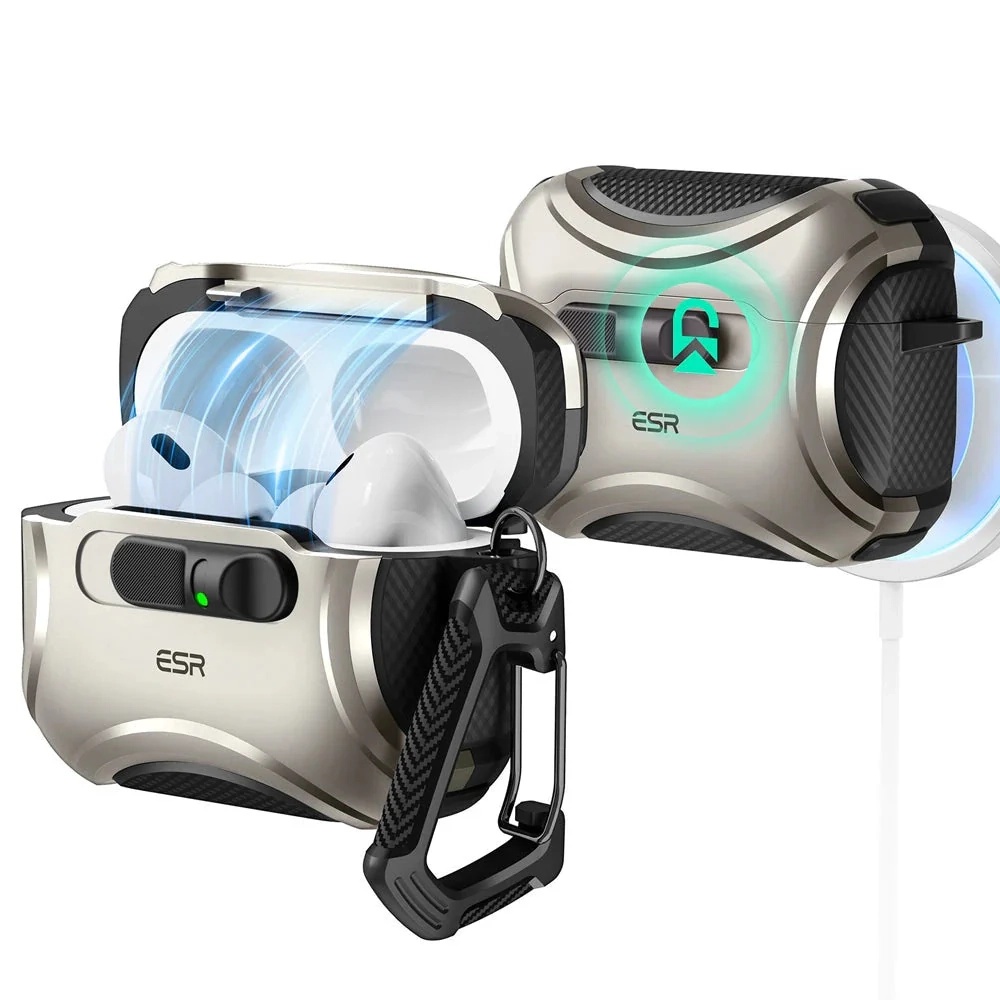 ESR Cyber FlickLock HaloLock pro Apple AirPods Pro 3 Titanium