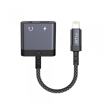 Lito audio adaptér LA04L lightning na jack 3.5mm černý
