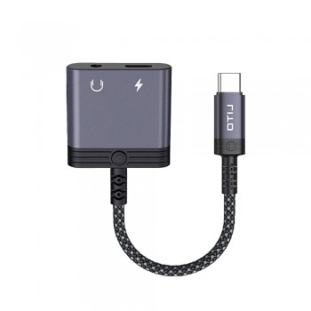 Lito audio adaptér LA04T USB-C na jack 3,5 mm černý