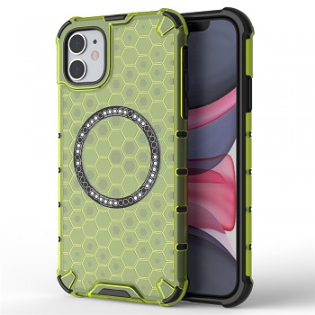 Techsuit HoneyComb Shield MagSafe pro iPhone 11 lime green
