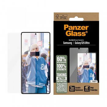 PanzerGlass Ultra-Wide Fit ochrana displeje Samsung Galaxy S25 Ultra Clear