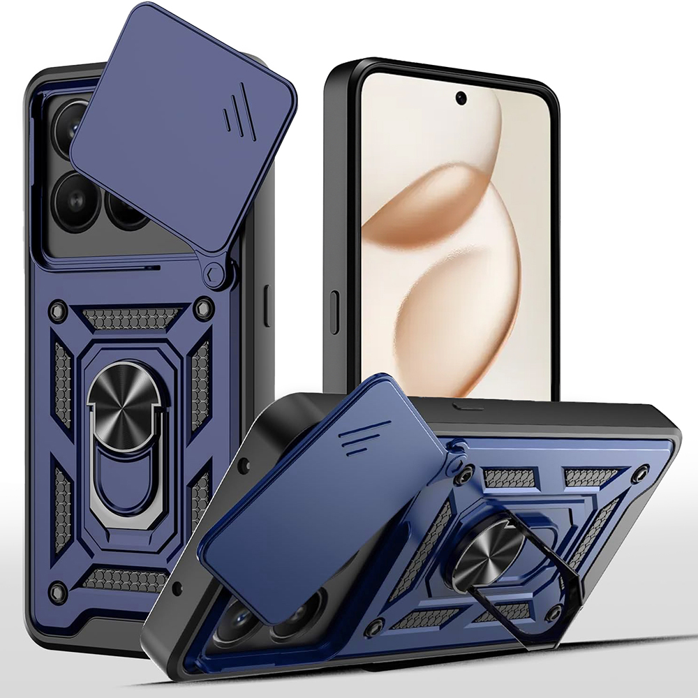 Levně Techsuit CamShield Honor 400 Smart 5G 4G X7d 4G modré pouzdro