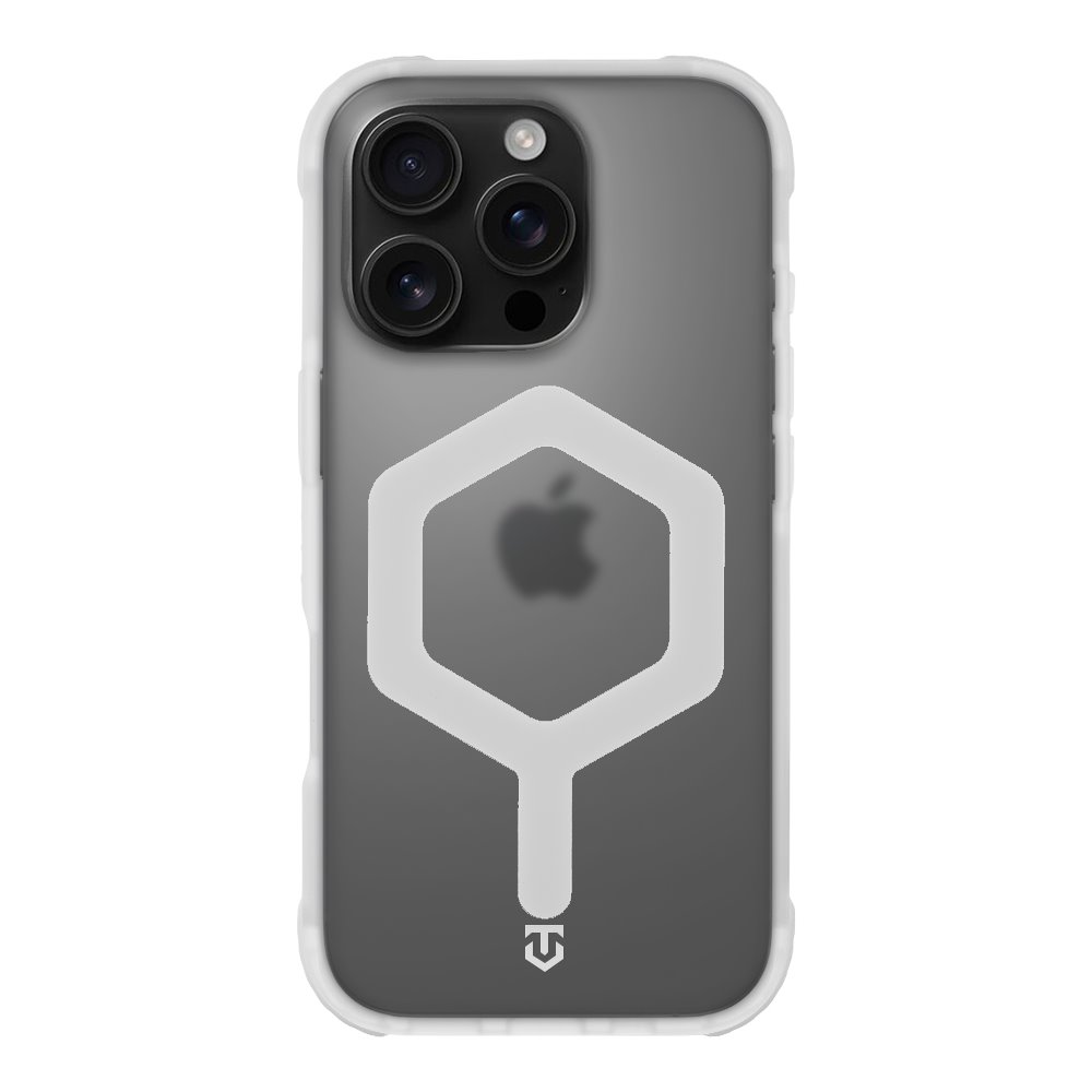 Levně Zadní kryt Tactical MagForce Hexagon pro Apple iPhone 16 Pro T-White
