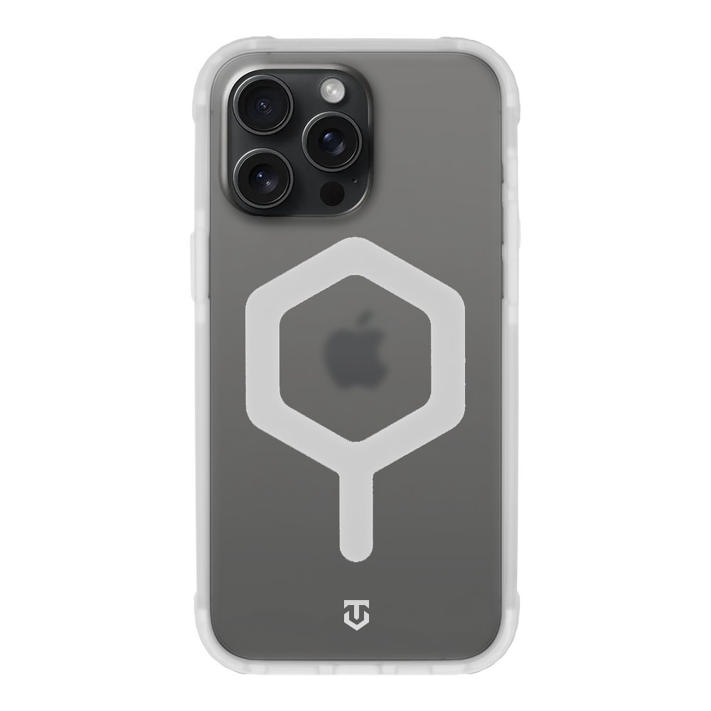 Levně Zadní kryt Tactical MagForce Hexagon pro Apple iPhone 15 Pro Max T-White