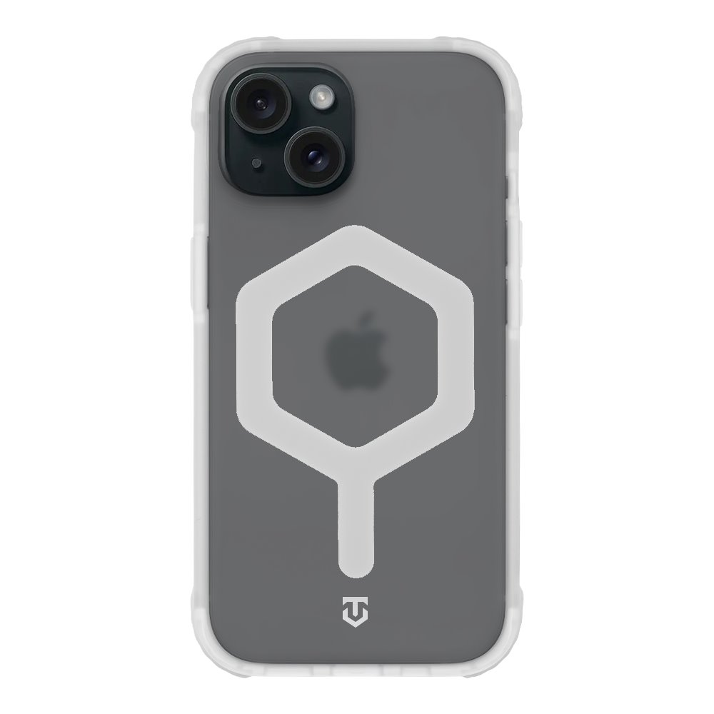 Levně Zadní kryt Tactical MagForce Hexagon pro Apple iPhone 15 T-White