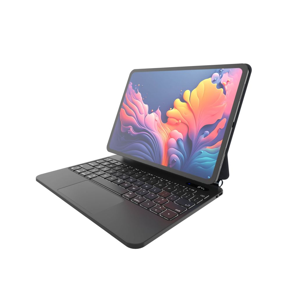 Levně Pouzdro s bezdrátovou klávesnicí FIXED Typee pro Apple iPad Pro 12,9" (2018-2022)/iPad Pro 13"/iPad Air 13", CZ, černé