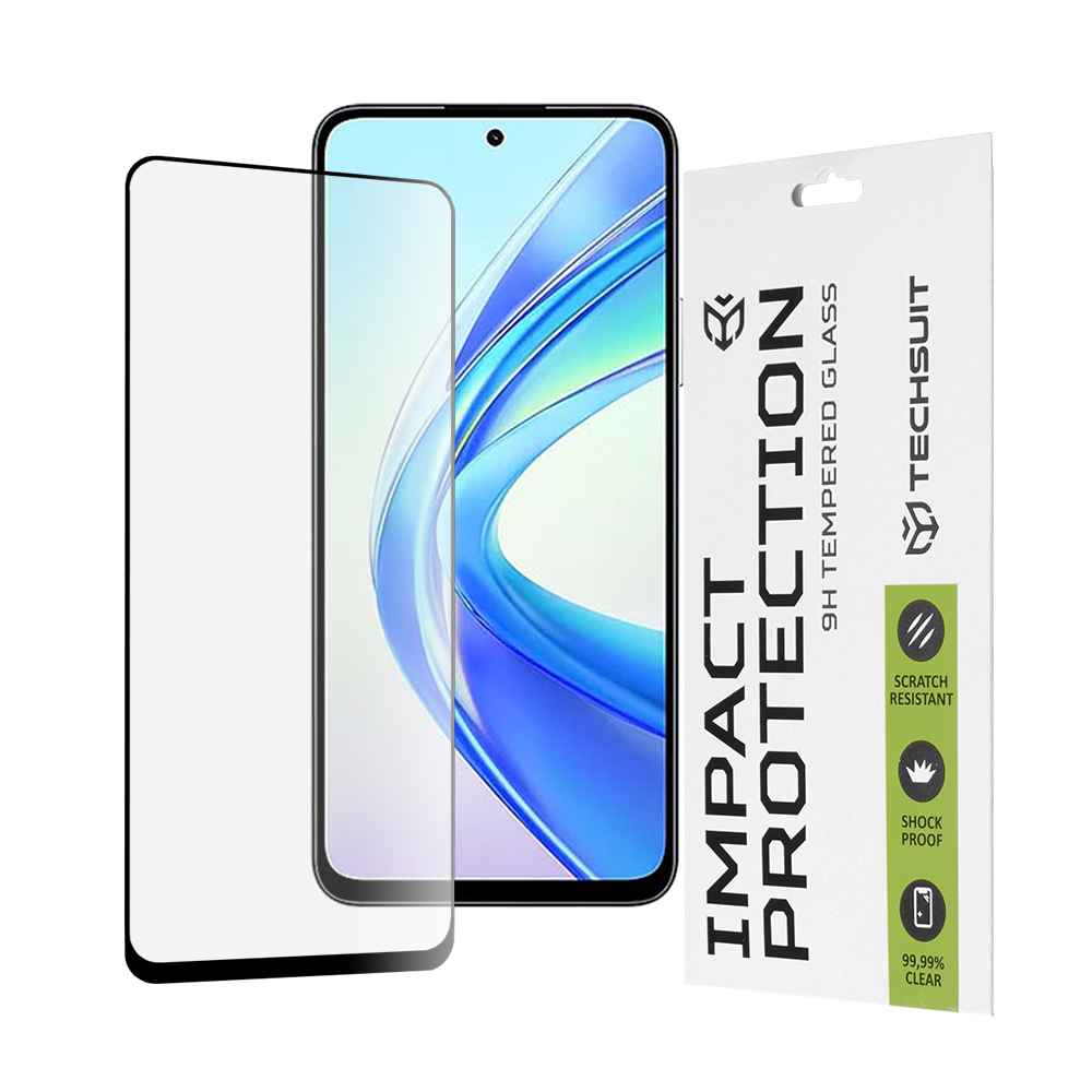 Levně Techsuit 111D full cover full glue sklo Honor X7b X7b 5G 90 Smart černé