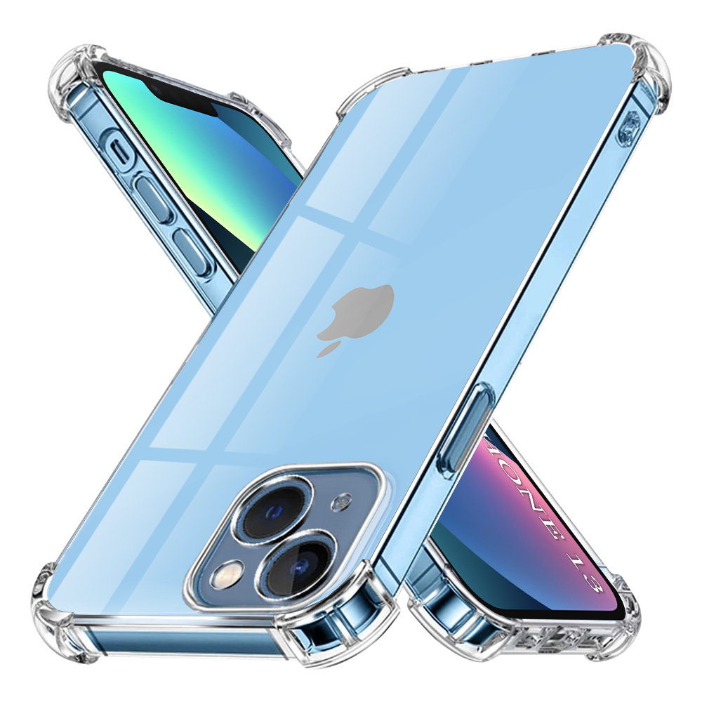 Levně Techsuit Shockproof Clear Silicone kryt pro iPhone 13 průhledný