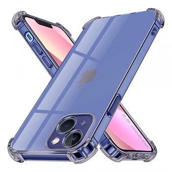 Techsuit Shockproof Clear Silicone iPhone 13 mini Smoke Black