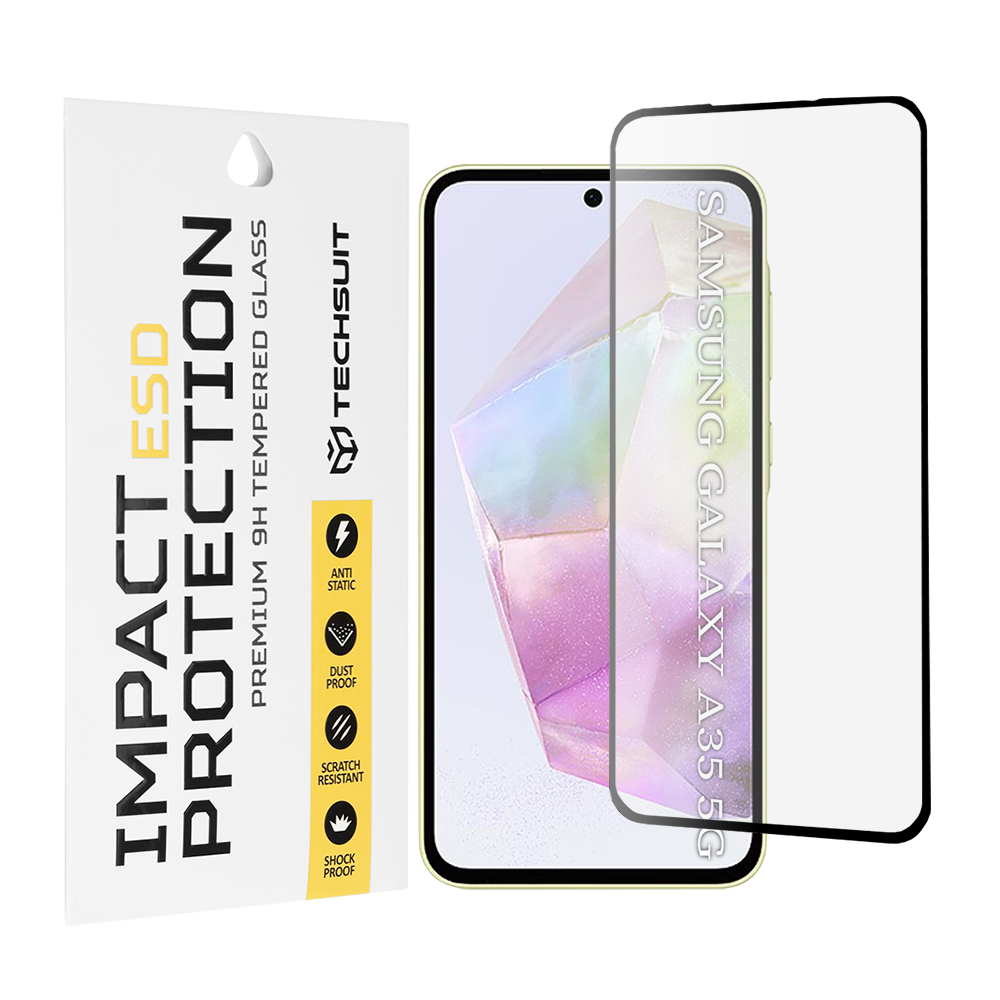 Levně Techsuit ESD Glass pro Samsung Galaxy A35 5G A55 5G M35 černá