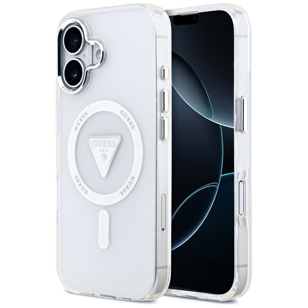 Levně Guess IML Gradient Triangle Logo MagSafe iPhone 17 čirý