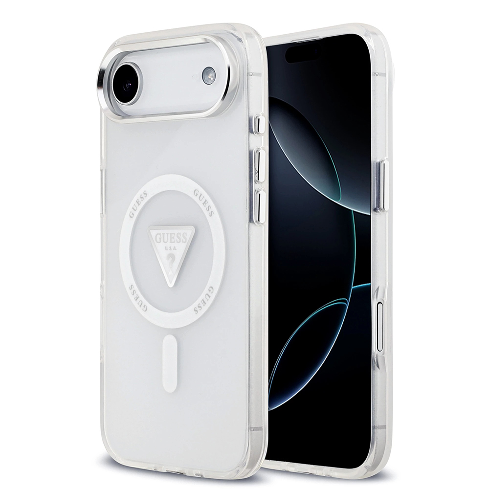 Levně Guess IML Gradient Triangle Logo MagSafe iPhone 17 Air čirý