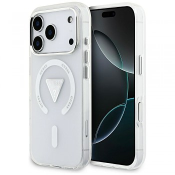 Guess IML Gradient Triangle Logo MagSafe iPhone 17 Pro čirý