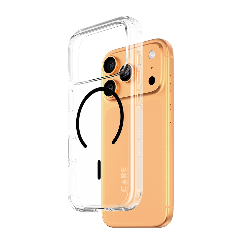 Levně PanzerGlass CARE Flagship Urban Explorer Black MagSafe iPhone 17 Pro Clear
