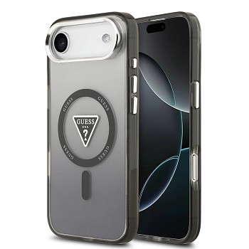 Guess IML Gradient Triangle Logo MagSafe iPhone 17 Air černé