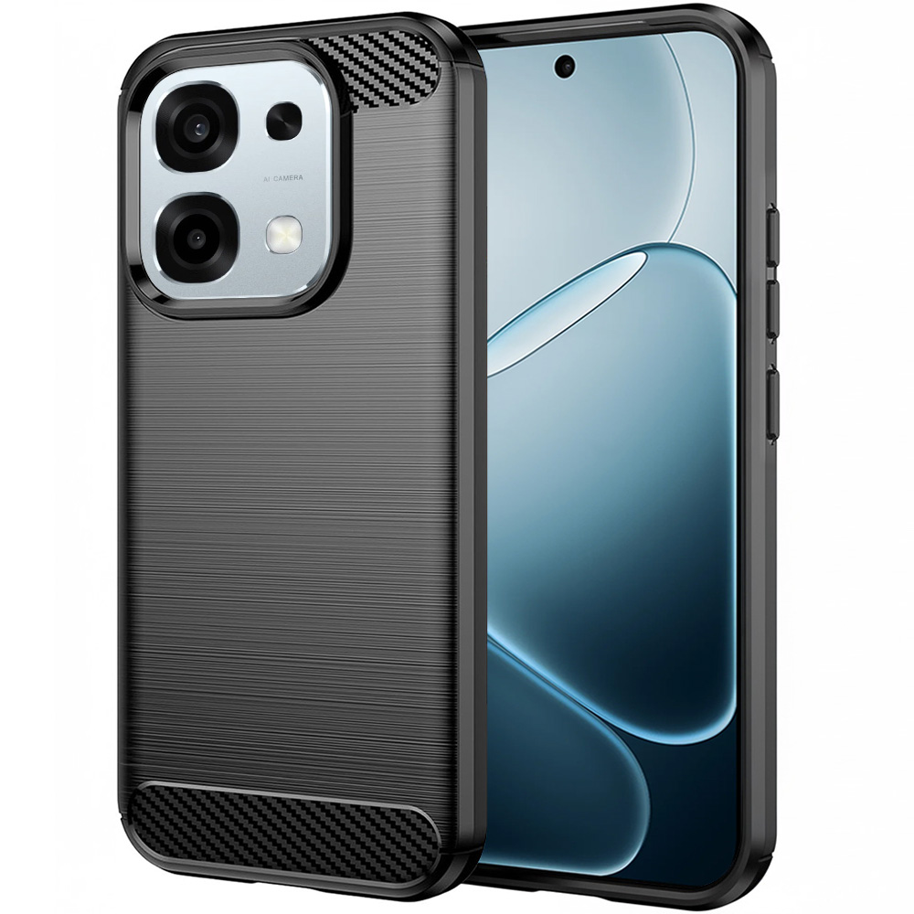 Levně Techsuit carbon silikonové pouzdro pro Oppo A6 Pro 4G/5G černé