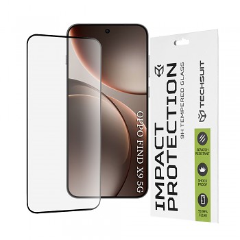 Techsuit 111D full cover full glue sklo pro Oppo Find X9 černé