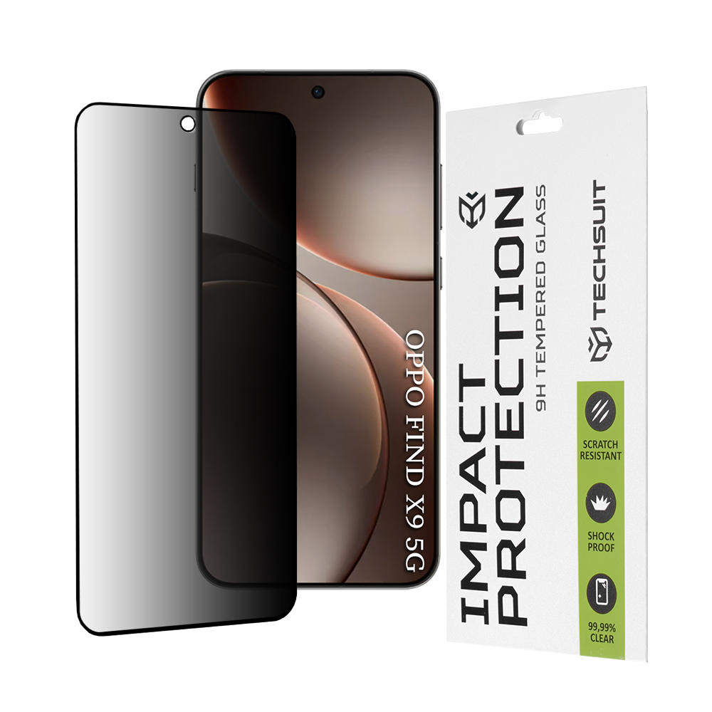 Techsuit 111D Privacy Full Glue pro Oppo Find X9 černý