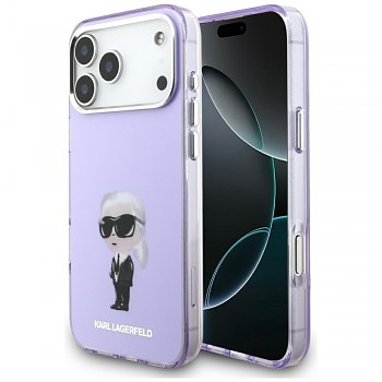 Karl Lagerfeld IML Aquarelle MagSafe pro iPhone 17 Pro Max Purple