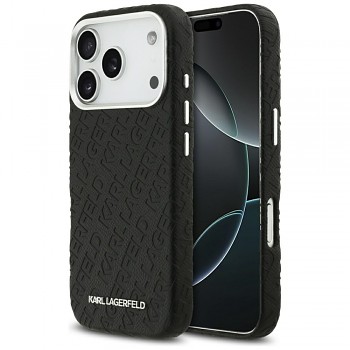 Karl Lagerfeld hardcase FW Stamped Karl MagSafe iPhone 17 Pro Max černý