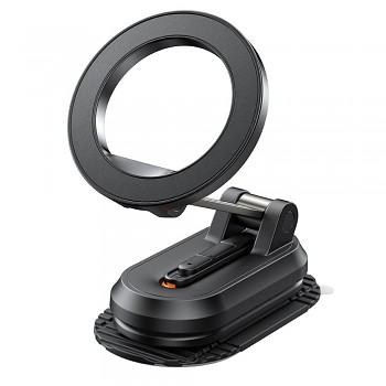 Mcdodo – magnetický držák do auta (CM-6240) – na palubní desku, 3M lepidlo, skládací design – černý