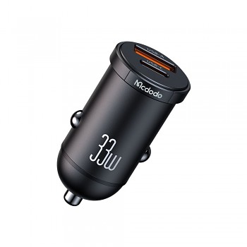 Mcdodo - nabíječka do auta Cool Series (CC-2320) - dvouportová, rychlonabíječka, 33W, mini velikost, 12-24V - černá