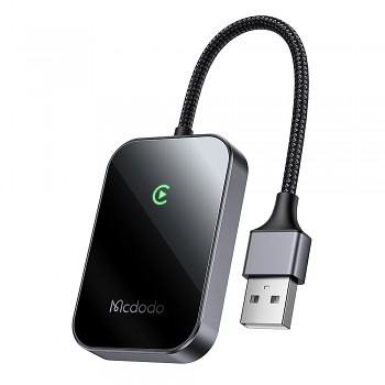 Mcdodo - CarPlay adaptér (CA-7210) - bezdrátový, USB, 1A, Bluetooth 2.1+EDR/3.0/4.X/5, čip A7, podpora OTA, Siri - černý