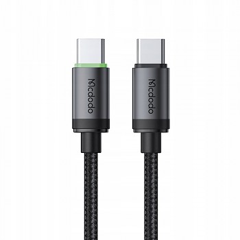 Mcdodo – datový kabel (CA-4410) – USB-C na USB-C, nylonové opletení, hliníková slitina, PD60W, 1m – černý