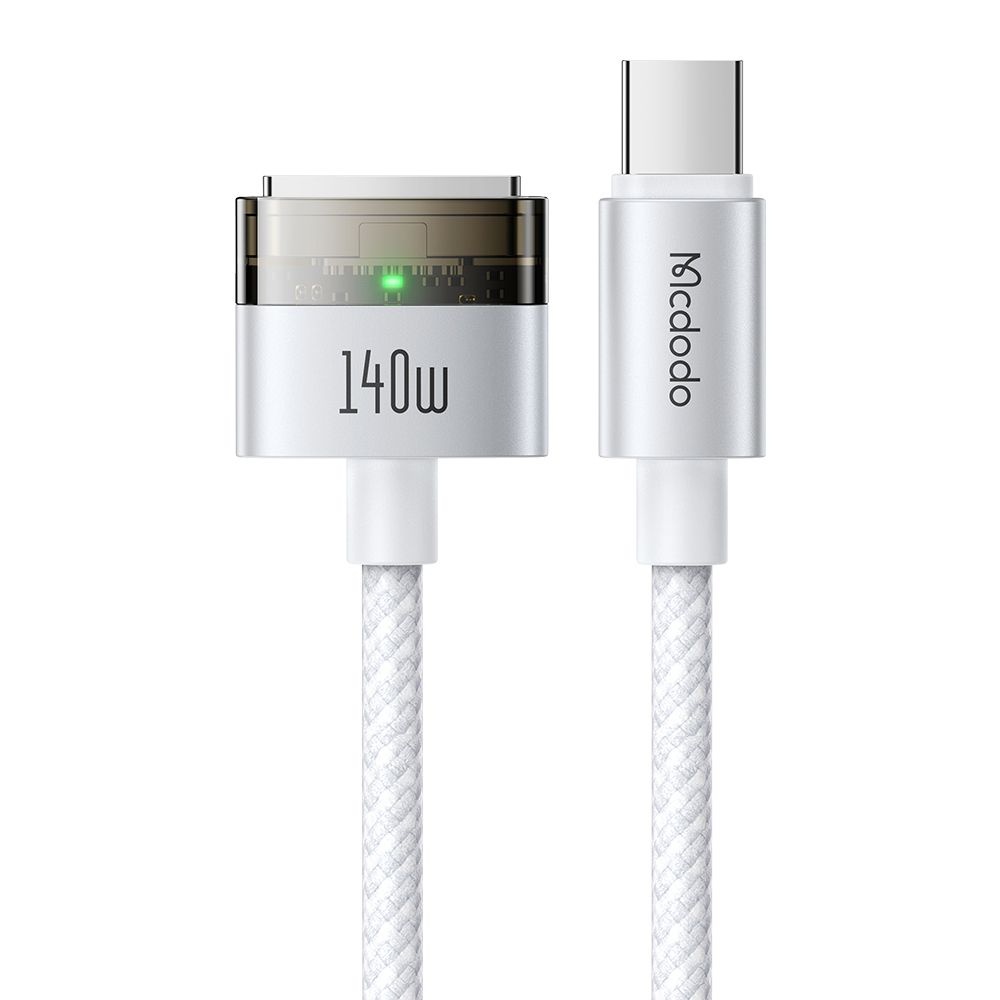 Levně Mcdodo - magnetický kabel (CA-2071) - USB-C na MagSafe 3, 140W, LED indikátor, 2m - bílý