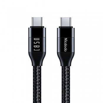 Mcdodo – datový kabel (CA-7132) – USB-C na USB-C, 100W, 10Gb/s, 4K@60Hz, 5A, 1.2m – černý
