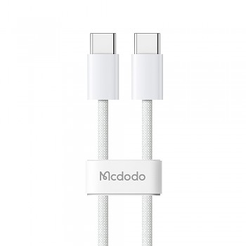 Mcdodo – datový kabel (CA-5690) – USB-C na USB-C, rychlé nabíjení PD, 3A, 60W, 480Mbps, 1m – bílý