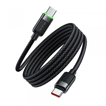 Mcdodo - datový kabel řady Self-Winding (CA-2000) - USB-C na USB-C, 60W, rychlonabíjení, 1.2m - černý