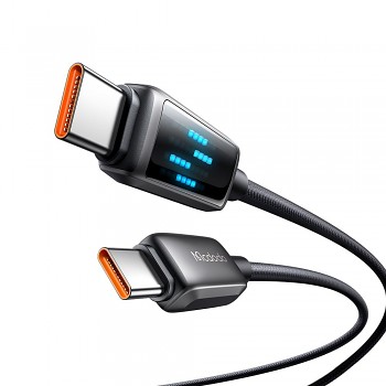 Mcdodo – datový kabel (CA-4250) – USB-C na USB-C, 100W, LED displej, rychlé nabíjení PD, 1,2m – černý