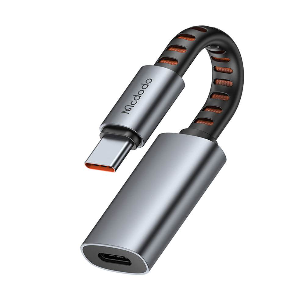 Levně Mcdodo – audio adaptér (CA-4870) – Lightning na Type-C, 2A, 24W, 480Mbps, OTG, podpora rychlého nabíjení, funkce volání, 0,1m – šedá