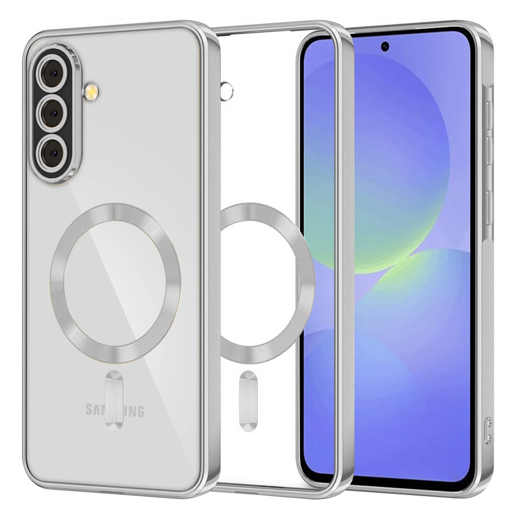 Levně Techsuit - Luxury Crystal MagSafe - Samsung Galaxy A36 5G / A56 5G - stříbrná