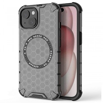 Techsuit - HoneyComb Shield MagSafe - iPhone 15 - černá