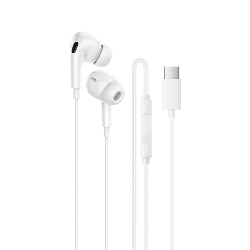 Levně Borofone sluchátka BM100 Pro Fuente s mikrofonem Type C (DAC) bílá