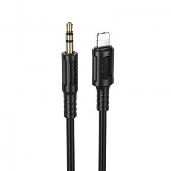 Borofone kabel AUX BL25 Nice - Lightning na jack 3,5mm - 1 metr černý