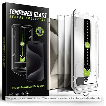 Techsuit - [kompatibilní s odemykáním otiskem prstu] TitanGlass CrystalHD (2 balení) - Samsung Galaxy S25 FE - Privacy