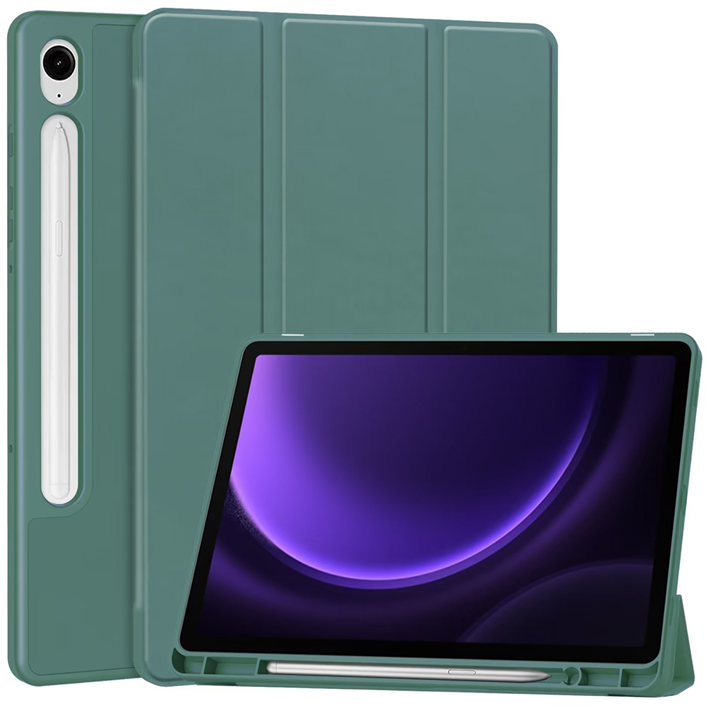 Levně Techsuit – Flex Trifold (s držákem na tužku) – Xiaomi Redmi Pad 2 Pro – zelený