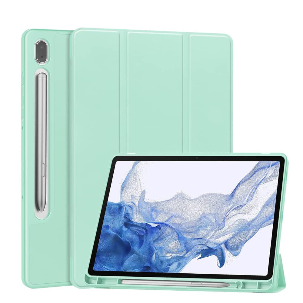 Levně Techsuit - Flex Trifold (s držákem na tužku) - Xiaomi Redmi Pad 2 Pro - Matcha zelená