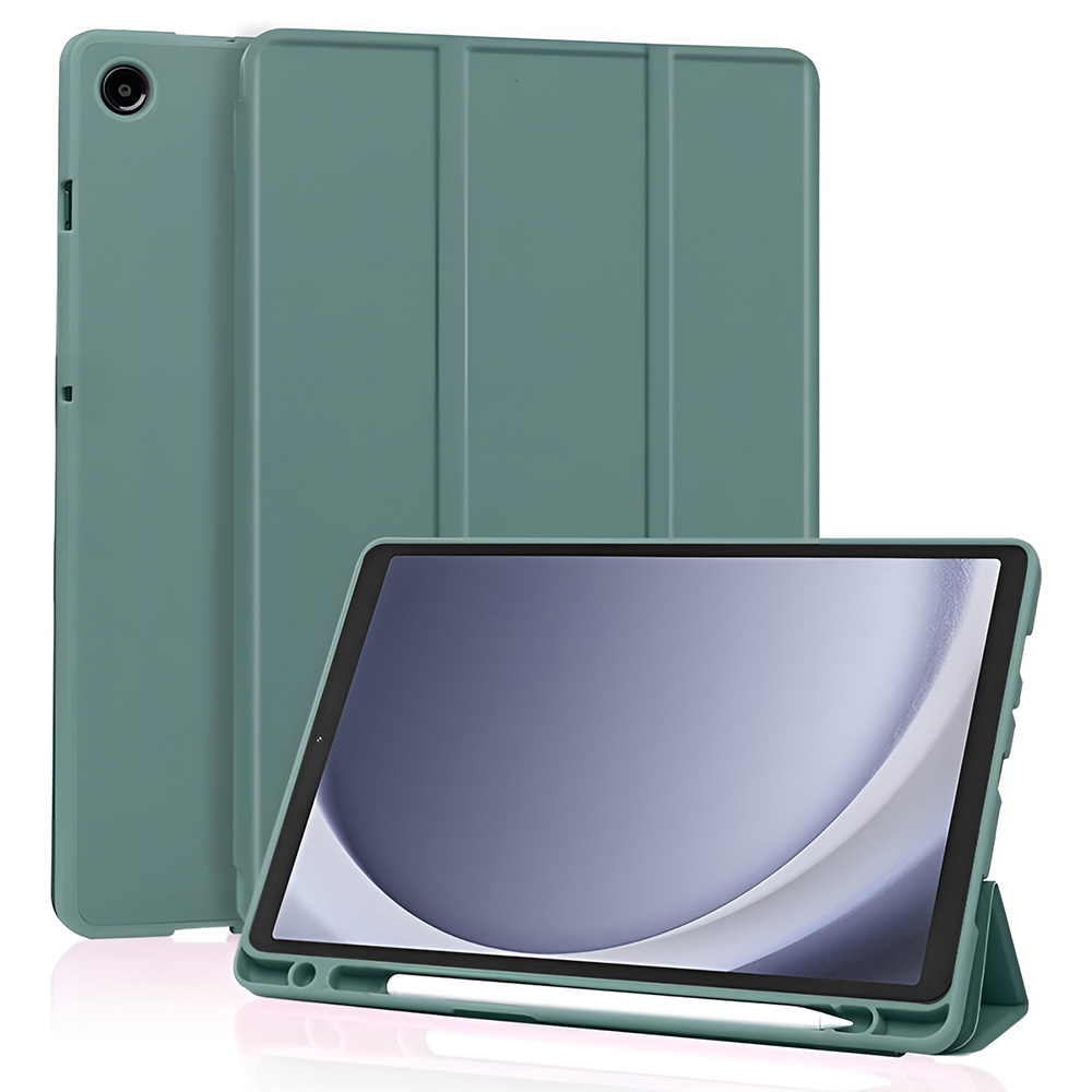 Levně Techsuit – Flex Trifold (s držákem na tužku) – Samsung Galaxy Tab A11 / A9 – zelená