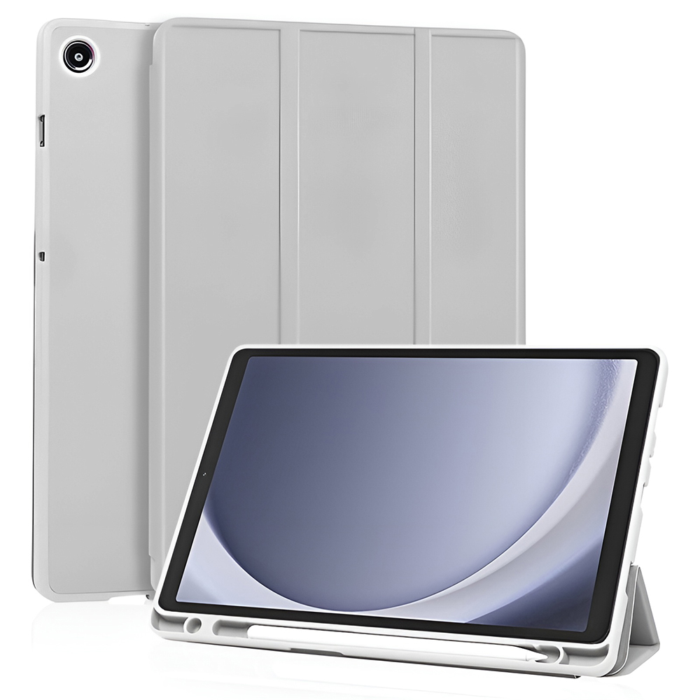 Levně Techsuit - Flex Trifold (s držákem na tužku) - Samsung Galaxy Tab A11 / A9 - šedá