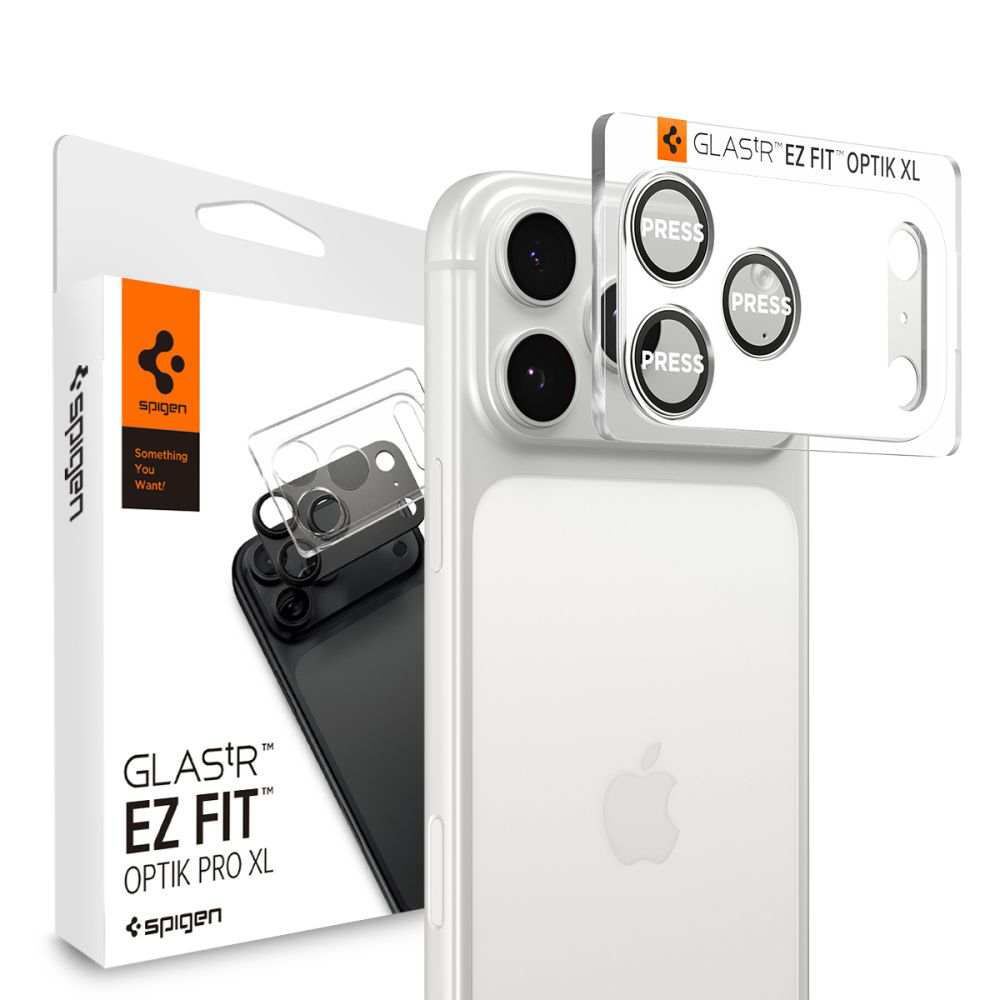 Levně Spigen - Optik.tR EZ Fit Pro XL sklo fotoaparátu - iPhone 17 Pro - Silver