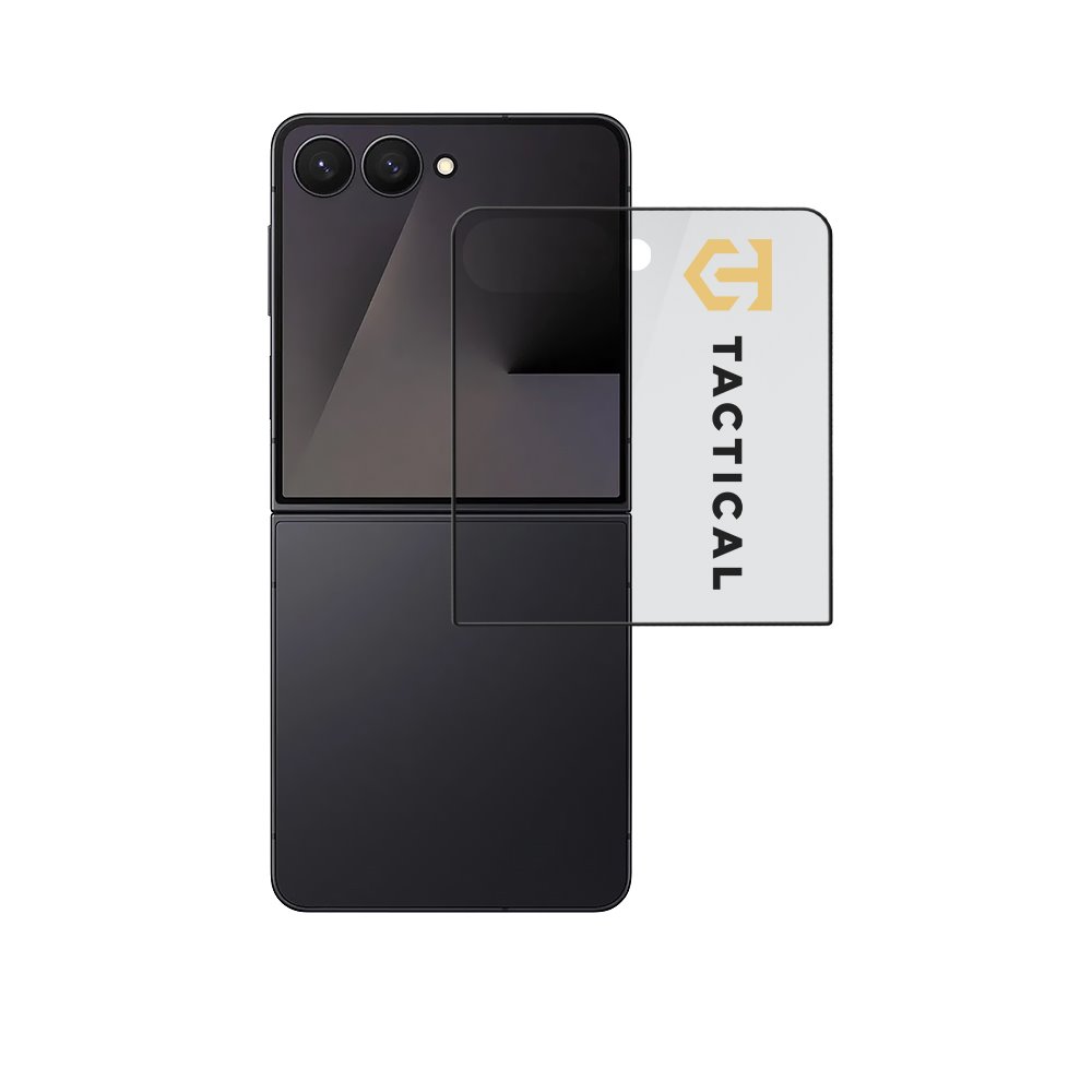 Levně Tvrzené sklo Tactical Glass Shield 5D (Vnější) pro Samsung Galaxy Z Flip 7 Black