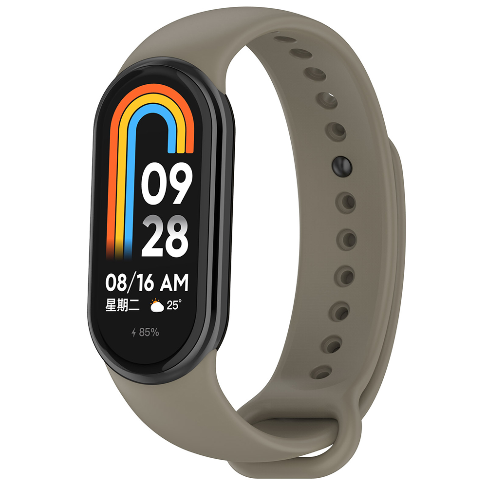 Levně Techsuit - řemínek k hodinkám (W014) - Xiaomi Mi Band 8 / 8 NFC / 9 / 9 NFC / 10 - náhradní šedý
